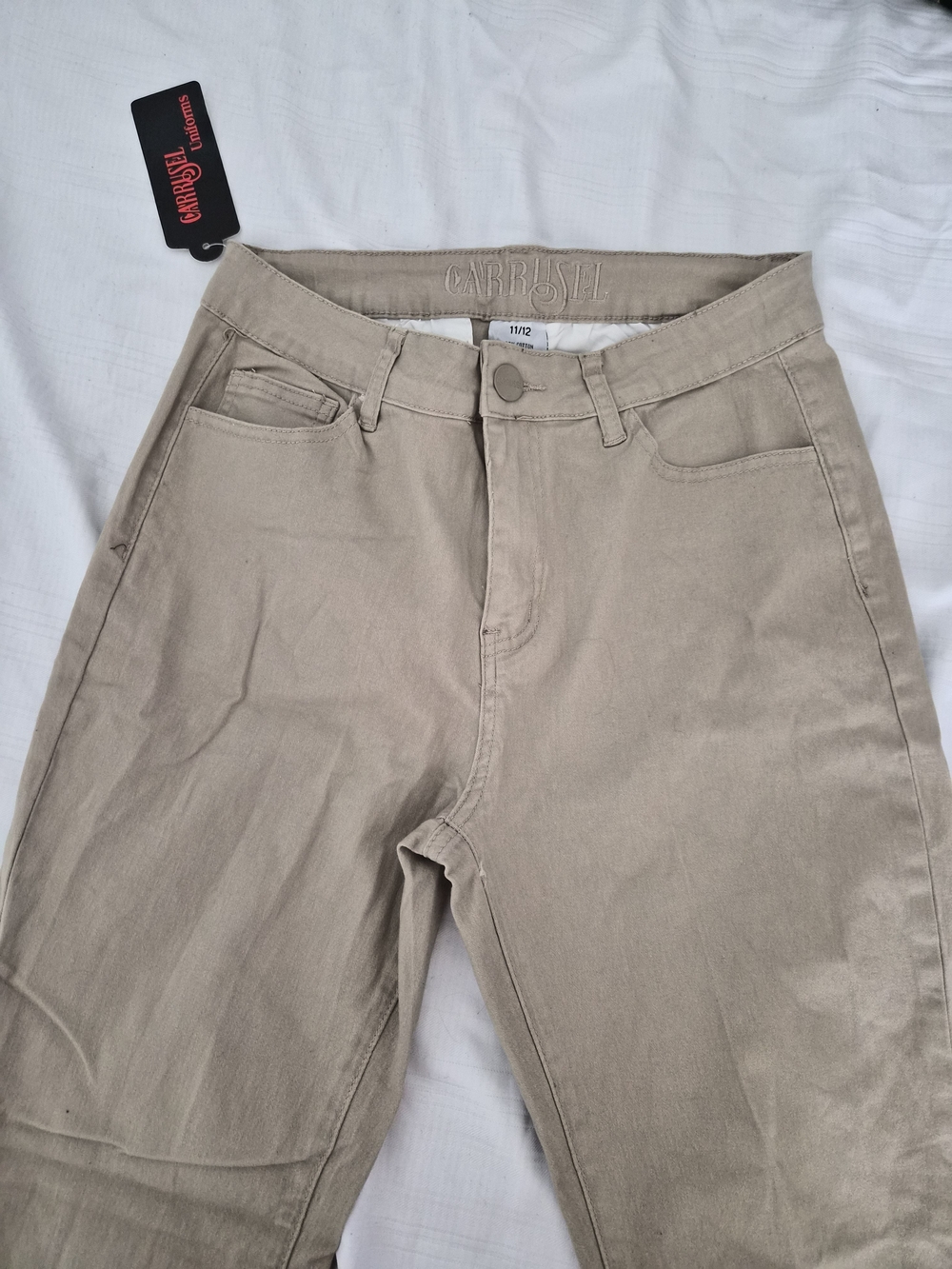High-Rise Beige Jeans for Women
